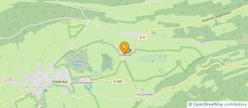 localisation de l'entreprise MONSIEUR JEAN FRANCOIS SANCEY-RICHARD  ARC-SOUS-CICON