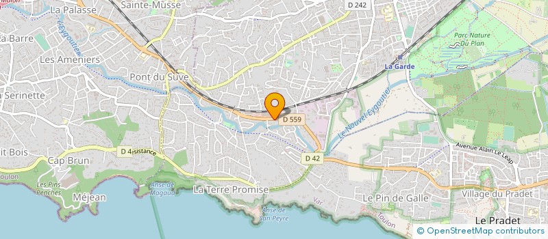 localisation de l'entreprise MONSIEUR JEAN FRANCOIS SANTARELLI à LA GARDE