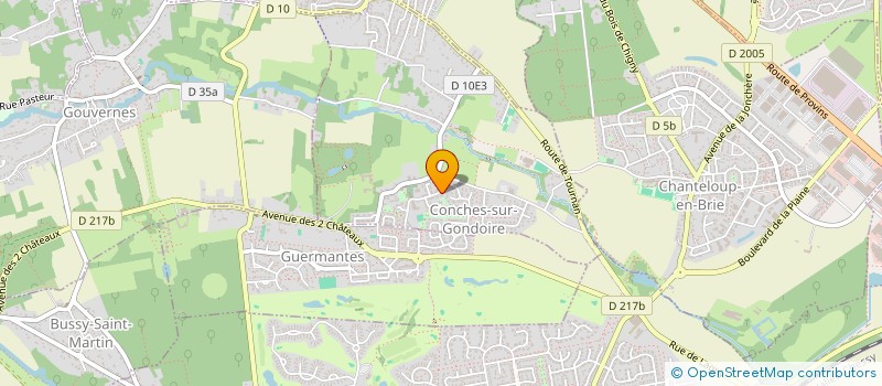 localisation de l'entreprise MONSIEUR JEAN-FRANCOIS SARZI-PUTTINI  CONCHES-SUR-GONDOIRE