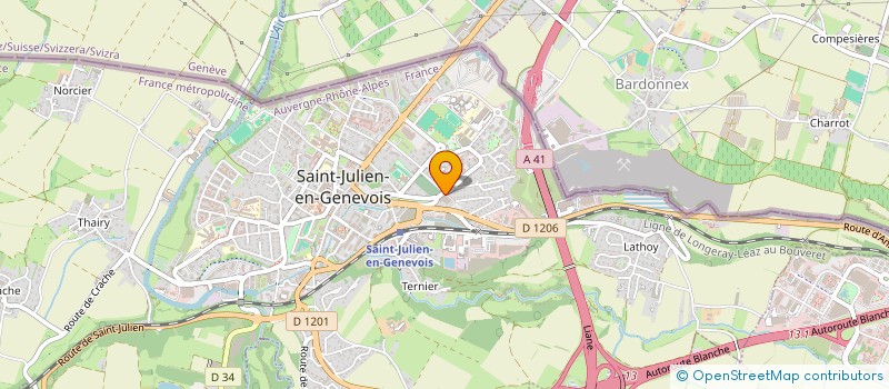 localisation de l'entreprise MONSIEUR JEAN-FRANCOIS SCHMUTZ  SAINT-JULIEN-EN-GENEVOIS