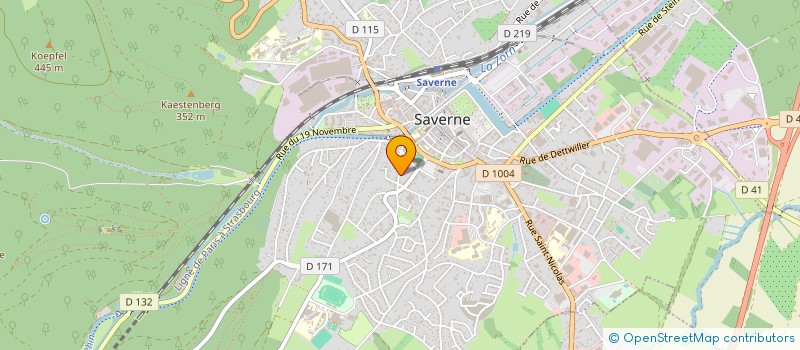 localisation de l'entreprise MONSIEUR JEAN FRANCOIS SCHWARTZ  SAVERNE