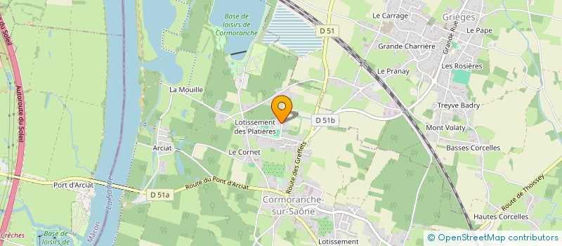 localisation de l'entreprise MONSIEUR JEAN-FRANCOIS SECQ  CORMORANCHE-SUR-SAONE