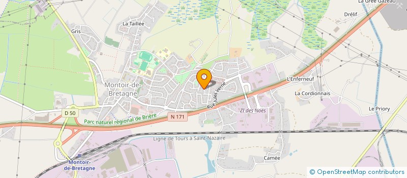 localisation de l'entreprise MONSIEUR JEAN-FRANCOIS SERVAIN à MONTOIR-DE-BRETAGNE