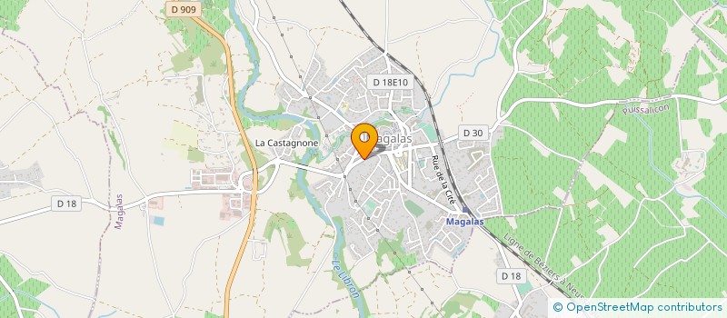 localisation de l'entreprise MONSIEUR JEAN-FRANCOIS SICARD  MAGALAS