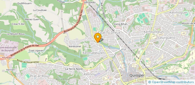 localisation de l'entreprise MONSIEUR JEAN-FRANCOIS SIMIER à QUIMPER