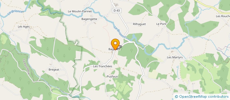 localisation de l'entreprise MONSIEUR JEAN FRANCOIS SIMONET à LA CROISILLE-SUR-BRIANCE