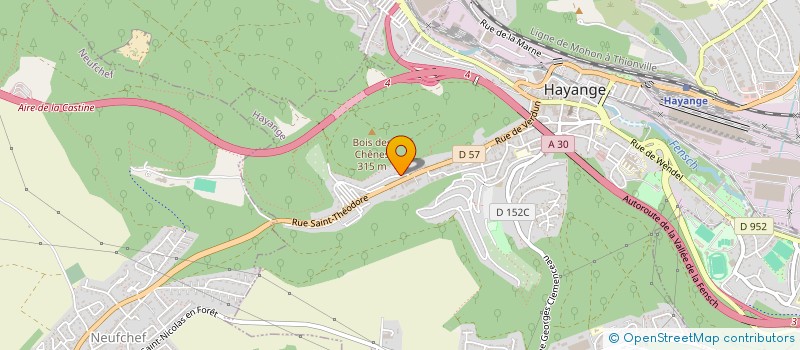 localisation de l'entreprise MONSIEUR JEAN FRANCOIS STEIN  HAYANGE