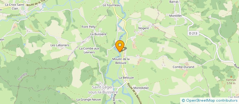 localisation de l'entreprise MONSIEUR JEAN-FRANCOIS STEPHAN à SAINT-LEGER-SOUS-LA-BUSSIERE