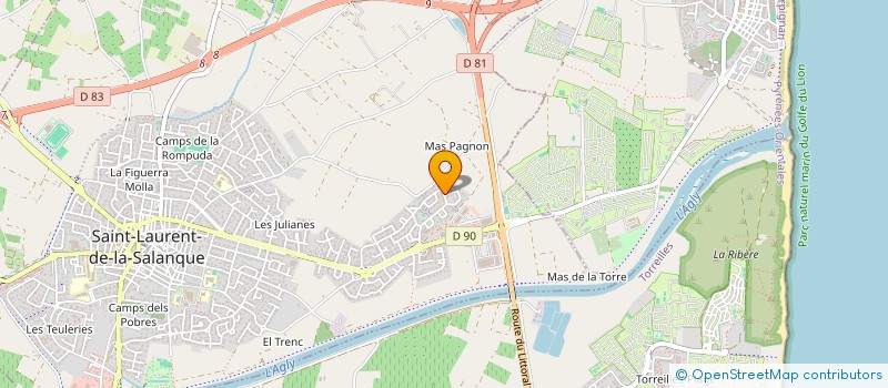 localisation de l'entreprise MONSIEUR JEAN-FRANCOIS SUELVES  SAINT-LAURENT-DE-LA-SALANQUE