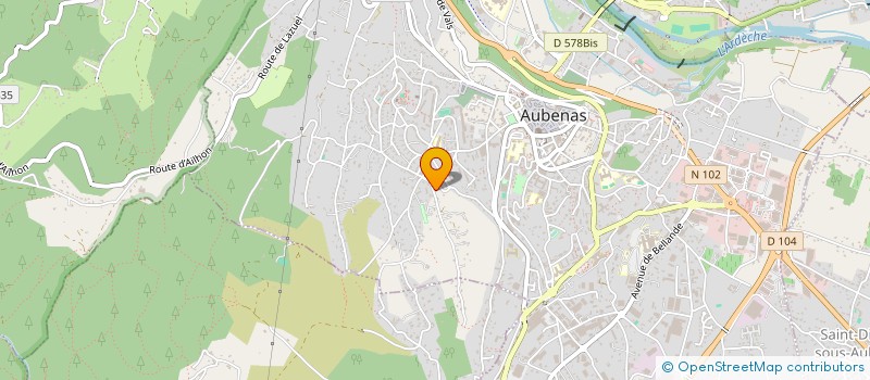 localisation de l'entreprise MONSIEUR JEAN-FRANCOIS TAULEIGNE  AUBENAS