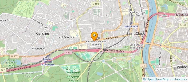 localisation de l'entreprise MONSIEUR JEAN-FRANCOIS THERY à SAINT-CLOUD