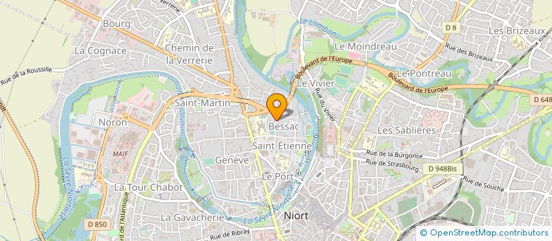 localisation de l'entreprise MONSIEUR JEAN-FRANCOIS THETIOF  NIORT