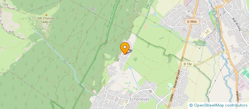 localisation de l'entreprise MONSIEUR JEAN-FRANCOIS THIESSET  ECHENEVEX