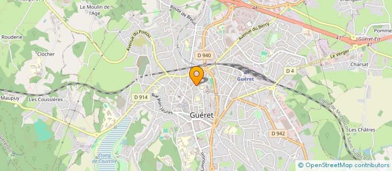 localisation de l'entreprise MONSIEUR JEAN-FRANCOIS THOMAS  GUERET
