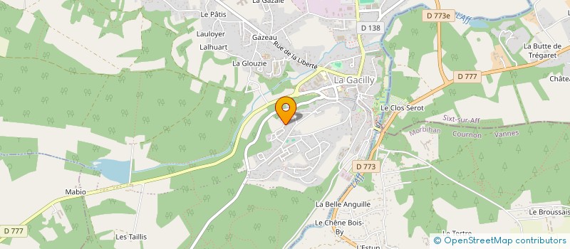 localisation de l'entreprise MONSIEUR JEAN FRANCOIS THOMAS  LA GACILLY