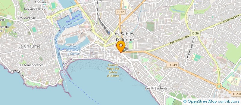 localisation de l'entreprise MONSIEUR JEAN-FRANCOIS TOUSSAINT à LES SABLES D'OLONNE