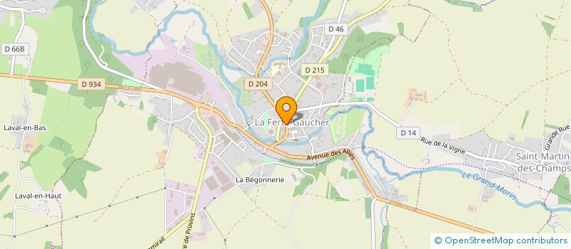 localisation de l'entreprise MONSIEUR JEAN-FRANCOIS TRIQUENOT à LA FERTE-GAUCHER