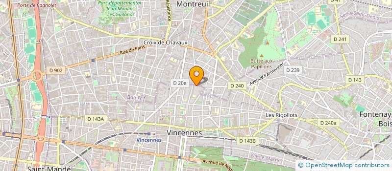 localisation de l'entreprise MONSIEUR JEAN-FRANCOIS TROTZIER à VINCENNES