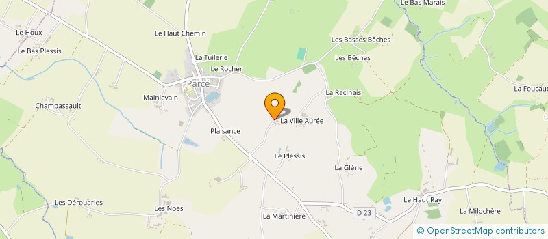 localisation de l'entreprise MONSIEUR JEAN-FRANCOIS VALLEE à PARCE