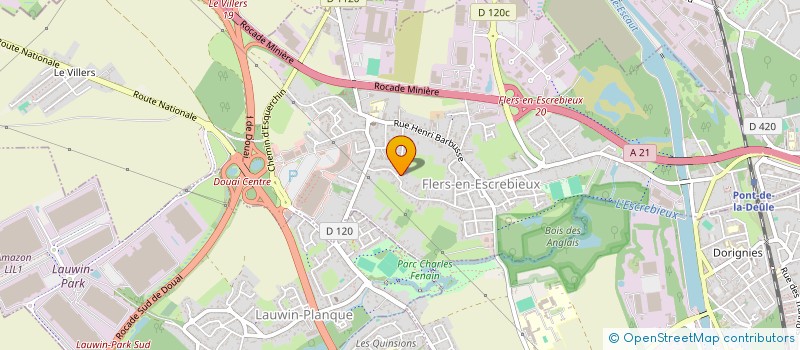 localisation de l'entreprise MONSIEUR JEAN-FRANCOIS VALLIN  FLERS-EN-ESCREBIEUX