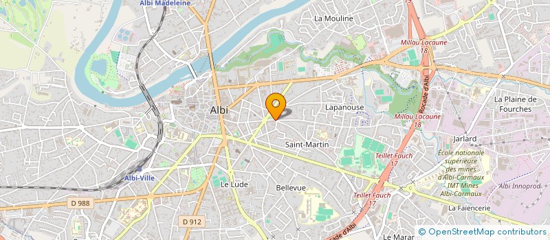 localisation de l'entreprise MONSIEUR JEAN-FRANCOIS VERDIER  LARROQUE