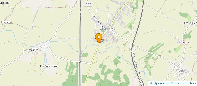 localisation de l'entreprise MONSIEUR JEAN-FRANCOIS VERGNAUD  COURCOME