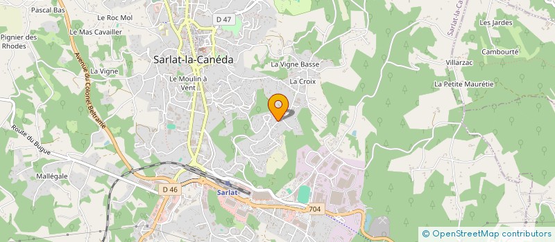 localisation de l'entreprise MONSIEUR JEAN FRANCOIS VERGNE  SARLAT-LA-CANEDA