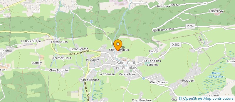 localisation de l'entreprise MONSIEUR JEAN FRANCOIS VEZIN  SAINT-PAUL-EN-CHABLAIS