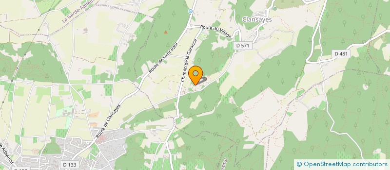 localisation de l'entreprise MONSIEUR JEAN-FRANCOIS VIDAL  CLANSAYES