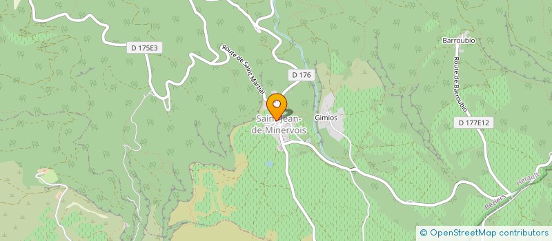 localisation de l'entreprise MONSIEUR JEAN-FRANCOIS VIGNAUD  SAINT-JEAN-DE-MINERVOIS