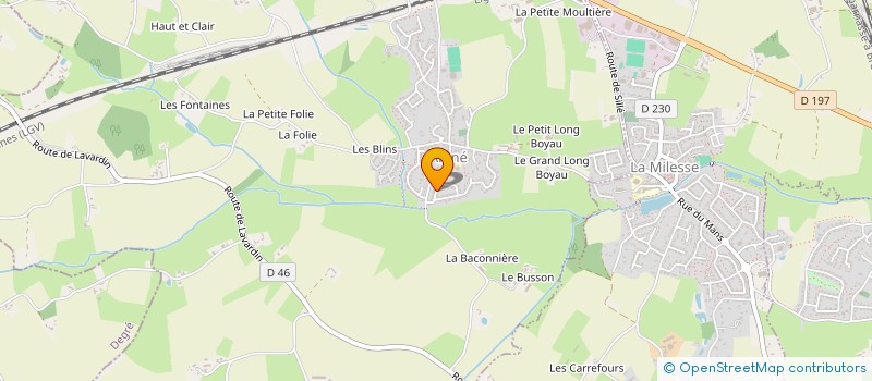 localisation de l'entreprise MONSIEUR JEAN-FRANCOIS VILLIERAS  CERANS-FOULLETOURTE