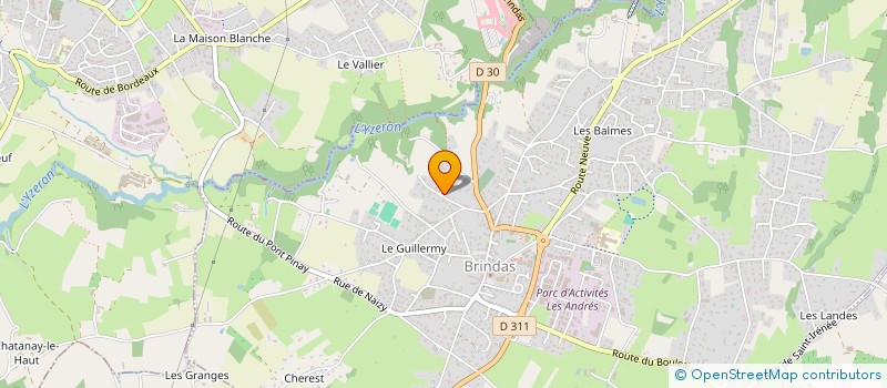 localisation de l'entreprise MONSIEUR JEAN-FRANCOIS VULLIEZ  BRINDAS