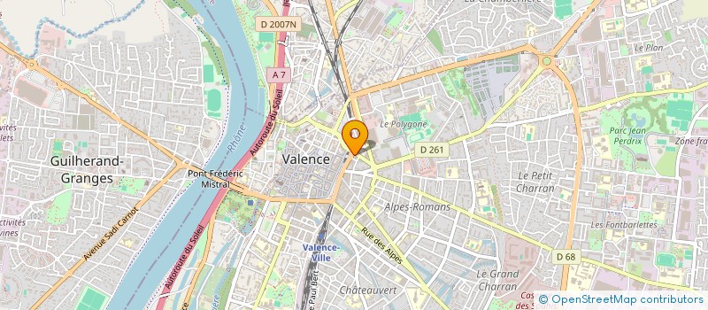 localisation de l'entreprise MONSIEUR JEAN-FRANCOIS WARGNY à VALENCE