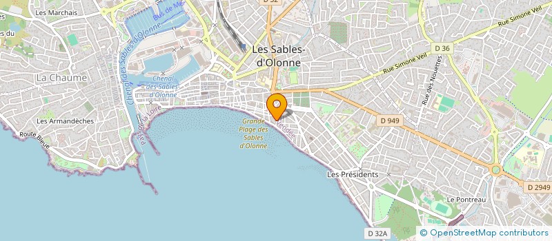 localisation de l'entreprise MONSIEUR JEAN-FRANCOIS YOU à LES SABLES D'OLONNE
