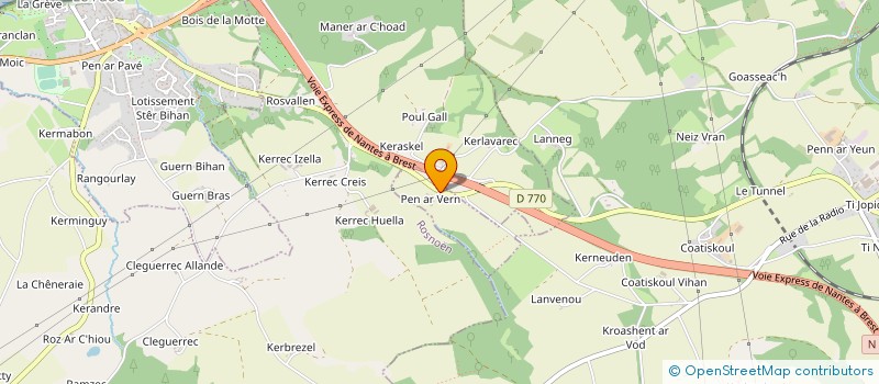 localisation de l'entreprise MONSIEUR JEAN FRANCOIS YRIS à ROSNOEN