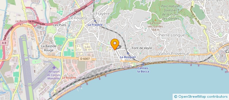 localisation de l'entreprise MONSIEUR JEAN FRANCONIERI à CANNES