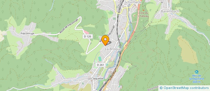 localisation de l'entreprise MONSIEUR JEAN FRANKINET  LA BROQUE