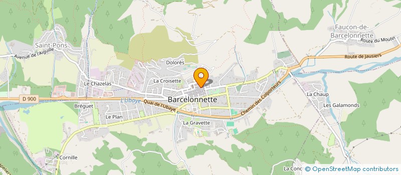 localisation de l'entreprise MONSIEUR JEAN FRANQUEBALME  BARCELONNETTE