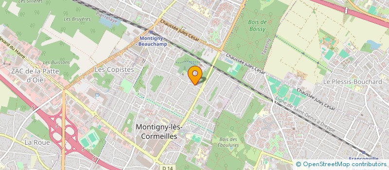 localisation de l'entreprise MONSIEUR JEAN FRANTZ  MONTIGNY-LES-CORMEILLES