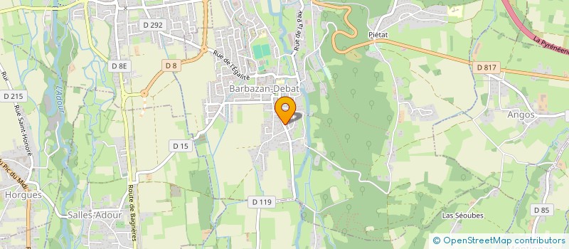 localisation de l'entreprise MONSIEUR JEAN FREDERIC DUBOURD  BARBAZAN-DEBAT
