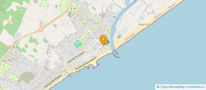 localisation de l'entreprise MONSIEUR JEAN-FREDERIC JUSSEY  VALRAS-PLAGE