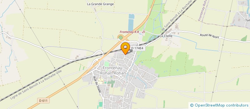 localisation de l'entreprise MONSIEUR JEAN-FREDERIC TOUCHARD  FRONTENAY-ROHAN-ROHAN