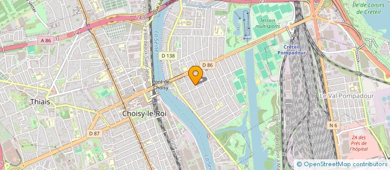 localisation de l'entreprise MONSIEUR JEAN-FREDERIK GREVET  CHOISY-LE-ROI