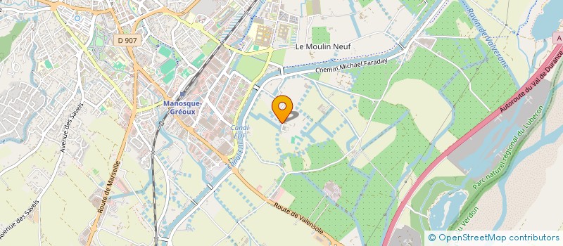 localisation de l'entreprise MONSIEUR JEAN FREGIER  MANOSQUE