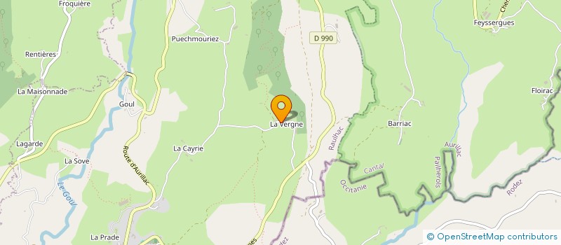 localisation de l'entreprise MONSIEUR JEAN FRESQUET à RAULHAC