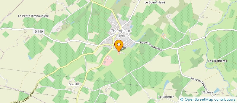 localisation de l'entreprise MONSIEUR JEAN FREULON  BELLEVIGNE-EN-LAYON