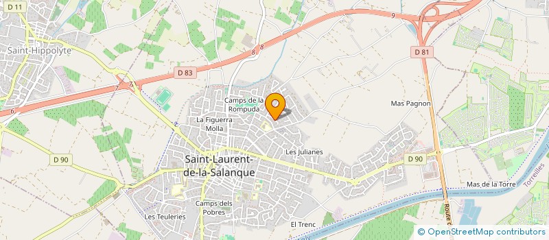 localisation de l'entreprise MONSIEUR JEAN FREZOUL  SAINT-LAURENT-DE-LA-SALANQUE