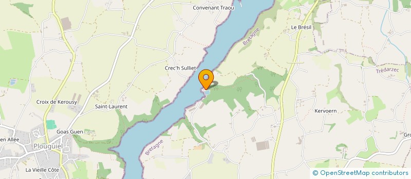 localisation de l'entreprise MONSIEUR JEAN FRICONNEAU  TREDARZEC