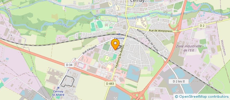 localisation de l'entreprise MONSIEUR JEAN FRIESS  CERNAY