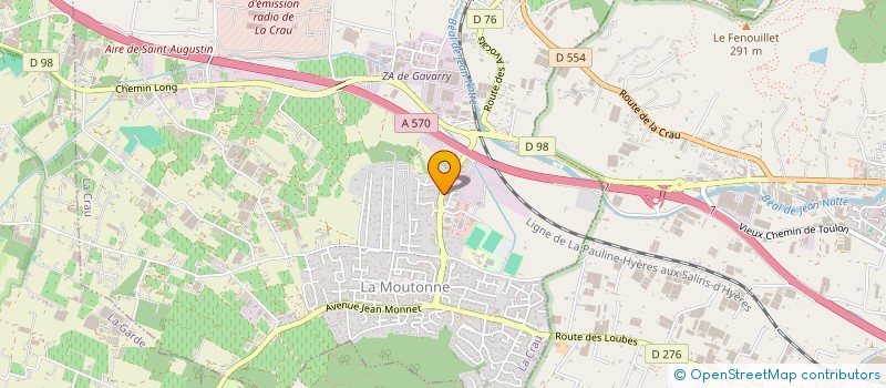 localisation de l'entreprise MONSIEUR JEAN FULPIN  LA CRAU